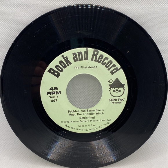 The Flintstones Pebbles and Bamm-Bamm and the Friendly Witch Book & Record 1977 - Picture 11 of 15